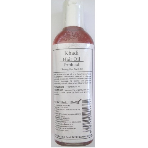 Аюрведическое масло для волос с трифалой/Khadi/100ml.