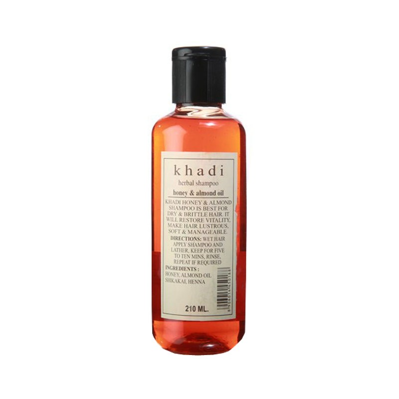 Аюрведический натуральный шампунь «Мед и Миндаль», Khadi/210ml.