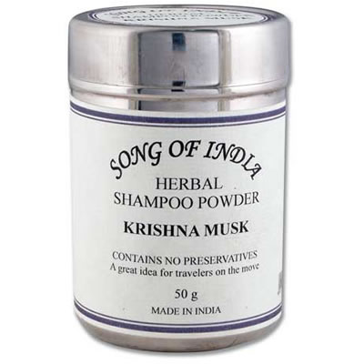 Сухой шампунь Krishna musk Herbal Shampoo Powder/50g.
